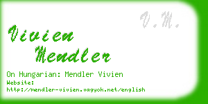 vivien mendler business card